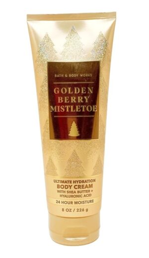 Bath and Body Works Golden Berry Mistletoe Ultimate Hydration Body Cream 8 oz / 226 g
