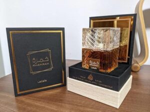 Lattafa Perfumes Khamrah for Unisex Eau de Parfum Spray, 3.4 Ounce 100ml