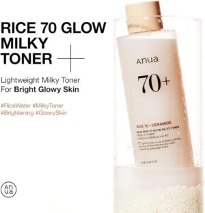 Anua Rice 70+ Glow Milky Toner 250ml