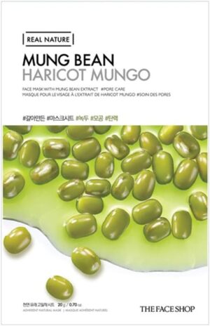 THE FACE SHOP- Mung Bean Real Nature Face Mask 20g