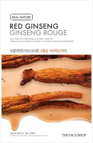 THE FACE SHOP- Red Ginseng Real Nature Face Mask 20g