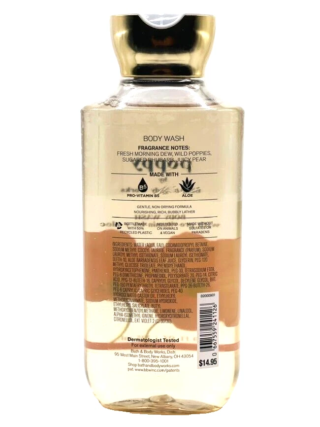 Bath & Body Works Poppy Body Wash 295ml - Image 2