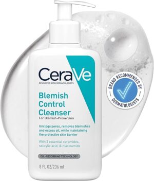 CeraVe Blemish Control Face Cleanser With 2% Salicylic Acid & Niacinamide Blemish-Prone Skin 236ml