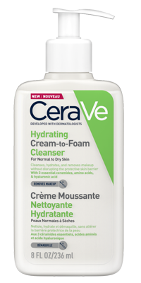 Cerave Hydrating Cream to Foam Cleanser 236ml