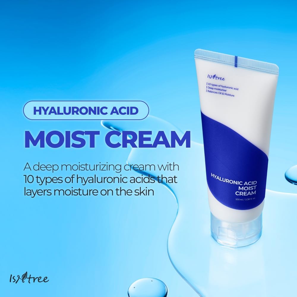 IsNtree Hyaluronic Acid Moist Cream 100ml, 3.38 fl.oz - Image 9