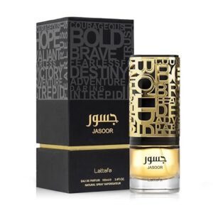 Lattafa Jasoor Eau De Parfum Spray for Men, 3.4 Ounce 100ml