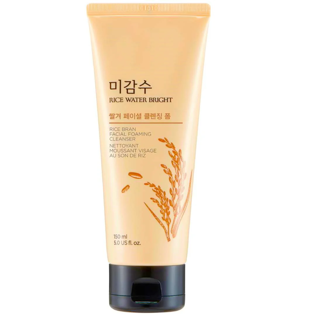 The Face Shop Rice Water Bright Rice Bran Facial Foaming Cleanser 150ml