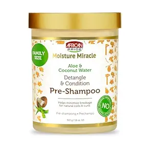 African Pride Moisture Miracle Aloe & Coconut Water Pre-Shampoo 12oz 340g