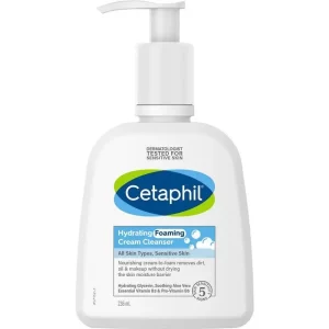Cetaphil Hydrating Foaming Cream Cleanser for Dry to Normal, Sensitive Skin 236ml