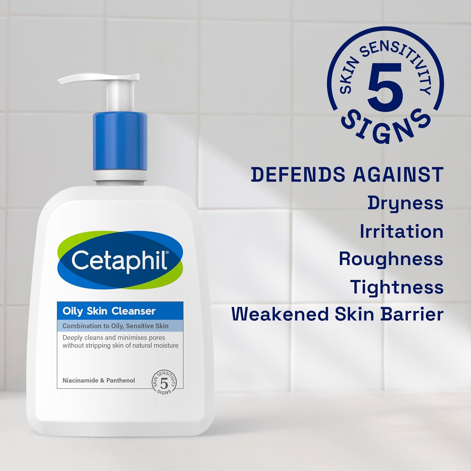 Cetaphil Oily Skin Cleanser for Combination to Oily, Sensitive Skin 473ml - Image 3