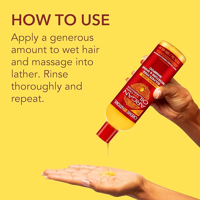 Cream of Nature Argan Oil Sulfate Free Moisture & Shine Shampoo 354ml - Image 4