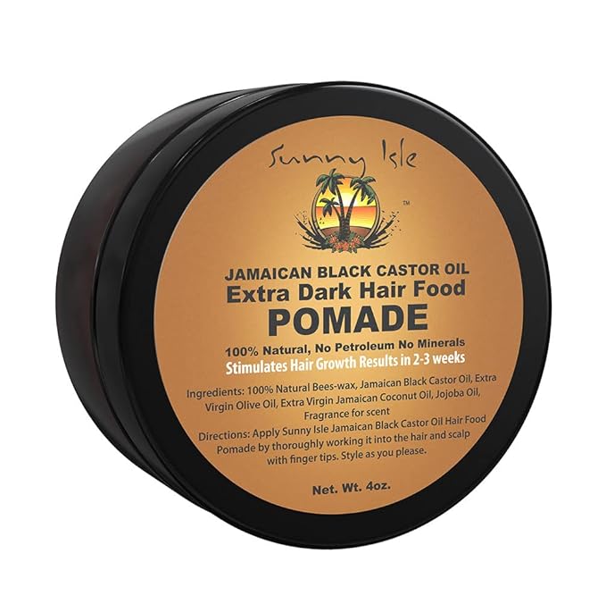 Sunny Isle Jamaican Black Castor Oil Extra Dark Hair Food Pomade 4oz - Image 2