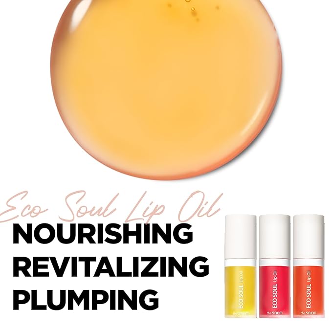 The Saem Eco Soul Lip Oil 03 Grapefruit - Image 4