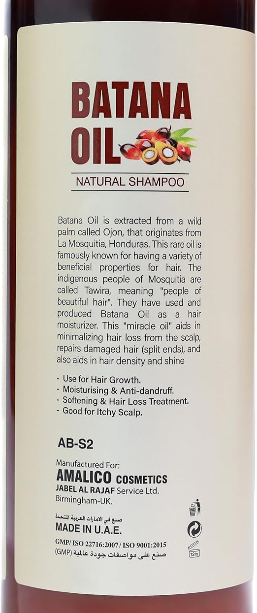 Amalico Batana Oil Pro Natural Shampoo 500ml - Image 2