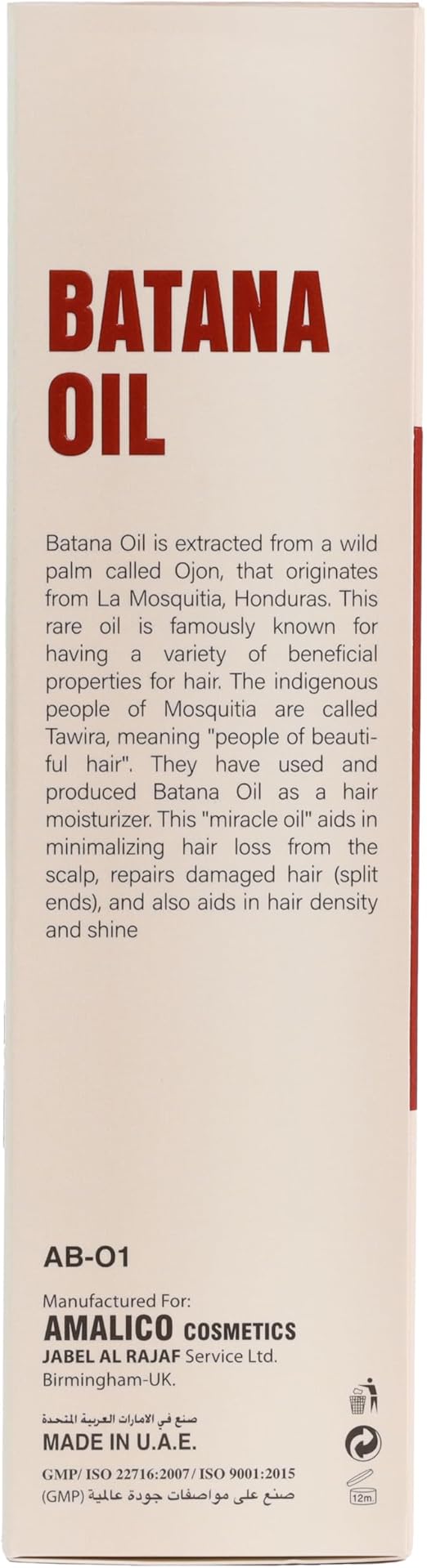 Amalico Batana Oil Pro Natural For Thicker Fuller & Healthier Hair 250ml - Image 3