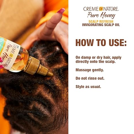 Creme of Nature Pure Honey Scalp Refresh Invigorating Scalp Oil 118ml - Image 2