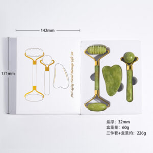 Green Jade Roller & Gua Sha Set – Natural Facial Massage & Skin Care Tool