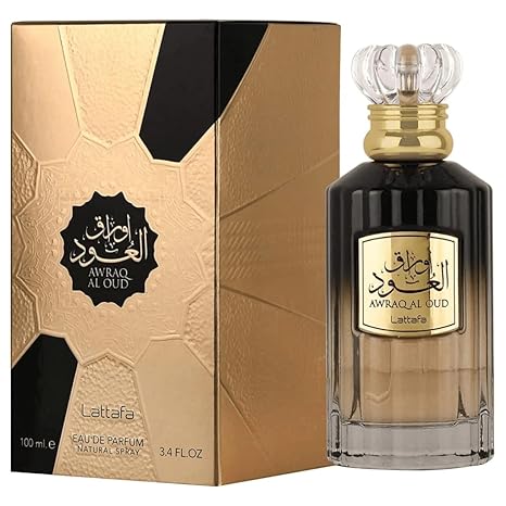 Lattafa Awraq Al Oud Eau De Parfum Spray Unisex, 3.4 Oz