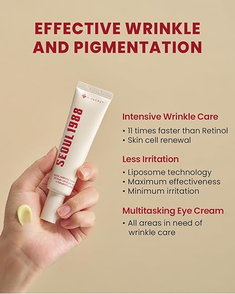 K-SECRET SEOUL 1988 Eye Cream: Retinal Liposome 4% + Fermented Bean 30ml - Image 3