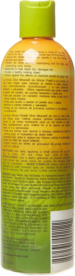 African Pride Olive Miracle Anti Breakage Moisturizer Lotion 12fl oZ 355 ML