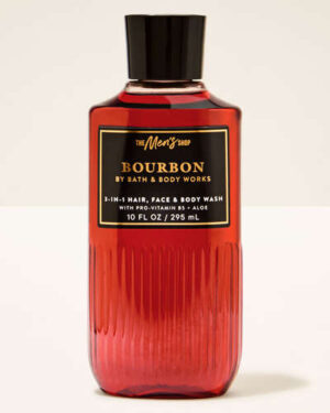 Bath & Body Works Bourbon 3-In-1 Hair, Face & Body Wash With Pro-Vitamin B5 + Aloe 295ml