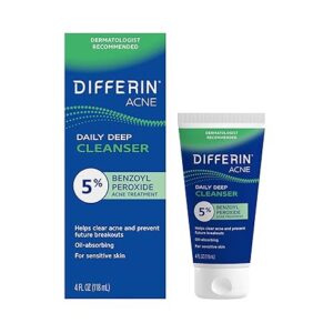 Differine Acne Daily Deep Cleanser With 5% Benzoyl Peroxide 118ml