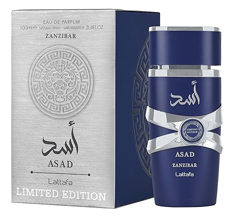 Lattafa Asad Zanzibar Limited Edition Eau De Parfum 3.4 Oz 100ml