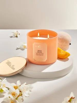White Barn Peach Bellini 3-Wick Scented Candle 14.5 oZ 411g