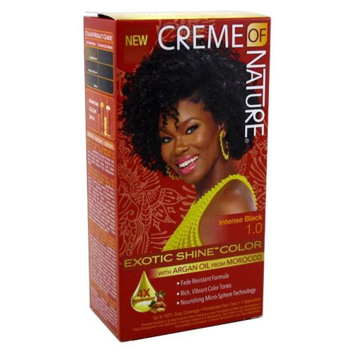 Creme Of Nature Exotic Shine Color With Argan Oil Intense Black 1.0