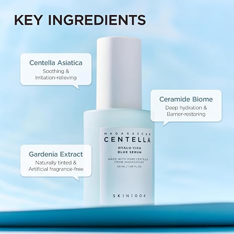 SKIN1004 - Madagascar Centella Hyalu-Cica Blue Serum 50ml - Image 4